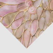Glam Gold Chic Pink Peacock Tissuepapier (Detail)