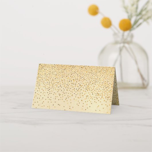  Glam Gold Confetti bruiloft Plaatskaartje (Achterkant)