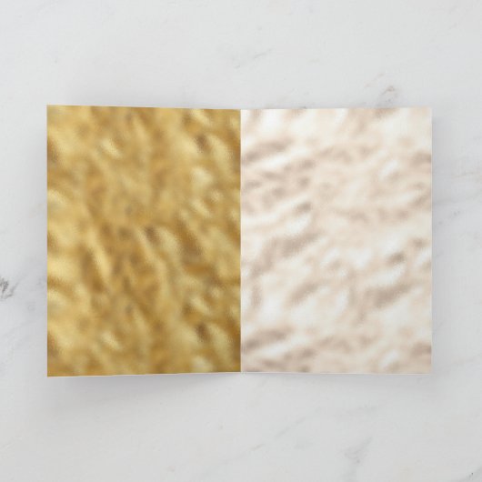 Glam Gold Confetti Glitter Inspirerend Kaart (Binnen)