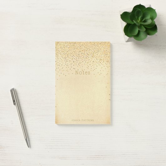  Glam Gold Confetti Post-it® Notes (Kantoor)