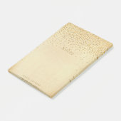 Glam Gold Confetti Post-it® Notes (Schuin)