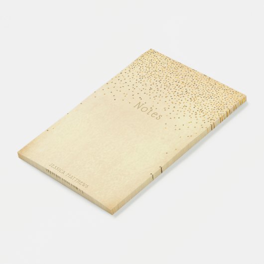  Glam Gold Confetti Post-it® Notes (Schuin)