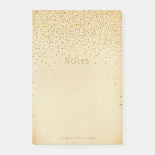 Glam Gold Confetti Post-it® Notes