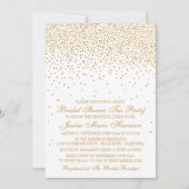  Glam Gold Confetti Vrijgezellenfeest Kaart (Voorkant)