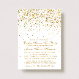  Glam Gold Confetti Vrijgezellenfeest Kaart