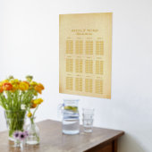  Glam Gold Confetti Wedding Zittingkaart Folie Afdrukken (Laag (Keuken))