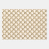 Glam Gold Cream Champagne Diamond Glitz Wedding Inpakpapier Vel (Voorkant)