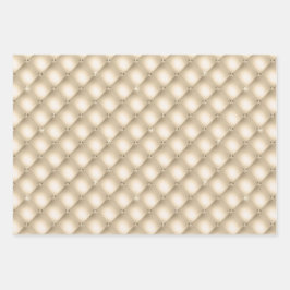 Glam Gold Cream Champagne Diamond Glitz Wedding Inpakpapier Vel