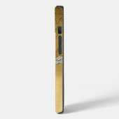 Glam Gold Damask Monogrammed Hoesje-Mate iPhone Ca Case-Mate iPhone Case (Achterkant / Links)