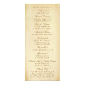  Glam Gold Damask Wedding Programma (Achterkant)