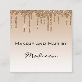 Glam Gold Driving Glitter Drift maakt artiest Vierkante Visitekaartje