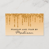 Glam Gold Driving Glitter Drift maakt artiest Visitekaartje (Voorkant)