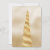 Glam Gold Eenhoorn Verjaardag Kaart (Achterkant)