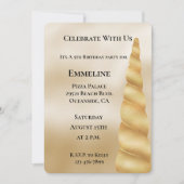 Glam Gold Eenhoorn Verjaardag Kaart (Voorkant)