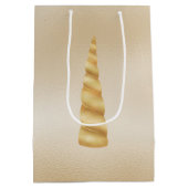 Glam Gold Eenhoorn Verjaardag Medium Cadeauzakje (Achterkant)