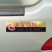 Glam Gold en Black Independent Rep Avon Bumpersticker (Op auto)