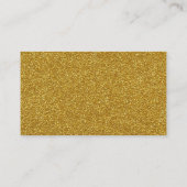 Glam Gold en Black Wedding Place Kaarten Plaatskaartje (Achterkant)
