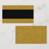 Glam Gold en Black Wedding Place Kaarten Plaatskaartje (Voorkant / Achterkant)