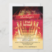 Glam Gold-flessen verrassende foto op feestdag Kaart (Achterkant)