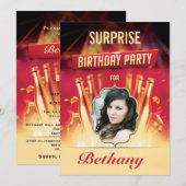 Glam Gold-flessen verrassende foto op feestdag Kaart (Voorkant / Achterkant)