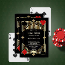 Glam Gold Fleur-de-lis Gatsby Style Vrijgezellenfe