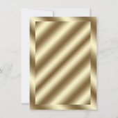 Glam Gold Foil en Black Rehearsal Dinner Invite Kaart (Achterkant)