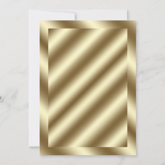 Glam Gold Foil en Black Vrijgezellenfeest Uitnodig Kaart (Achterkant)