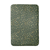 Glam Gold-folie en bosgroen abstract badmat (Voorkant Verticaal)