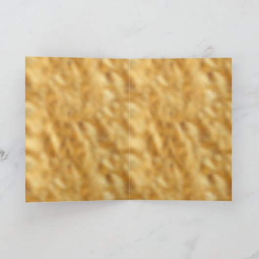 Glam Gold-gepersonaliseerd Kaart (Binnen)