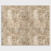 Glam Gold Giraffe Print Cadeaupapier (Vlak)