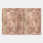 Glam Gold Giraffe Print Inpakpapier Vel (Voorkant 2)