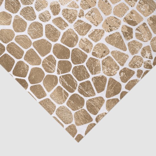 Glam Gold Giraffe Print Tissuepapier (Detail)