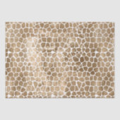 Glam Gold Giraffe Print Tissuepapier (Voorkant)