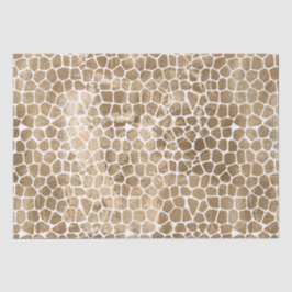 Glam Gold Giraffe Print Tissuepapier