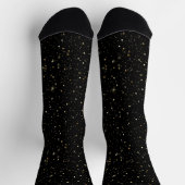 Glam gold glitter and sparkles on black image sokken (Top)