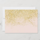 Glam Gold glitter bedankt voor je eerste communiqu (Achterkant)