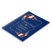 Glam Gold Glitter Blush Floral Wedding Planner Notitieboek (Linkerzijde)