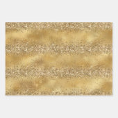 Glam Gold Glitter Confetti      Inpakpapier Vel (Voorkant 3)
