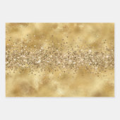 Glam Gold Glitter Confetti      Inpakpapier Vel (Voorkant)