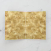 Glam Gold Glitter Confetti Kaart (Binnen)