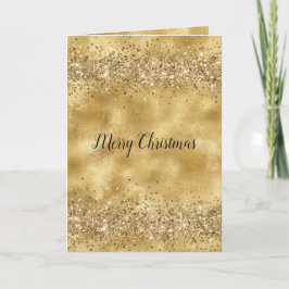 Glam Gold Glitter Confetti Kaart
