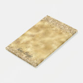 Glam Gold Glitter Confetti Post-it® Notes (Schuin)