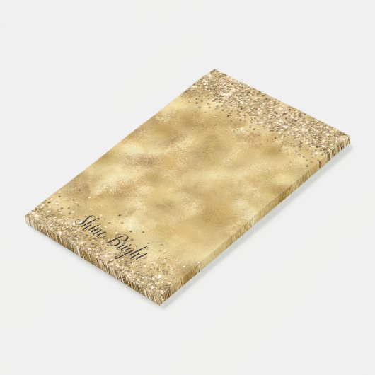 Glam Gold Glitter Confetti      Post-it® Notes (Schuin)