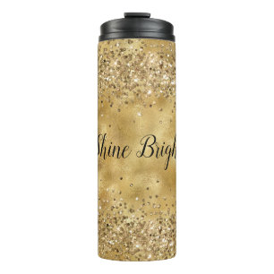 Glam Gold Glitter Confetti Thermosbeker