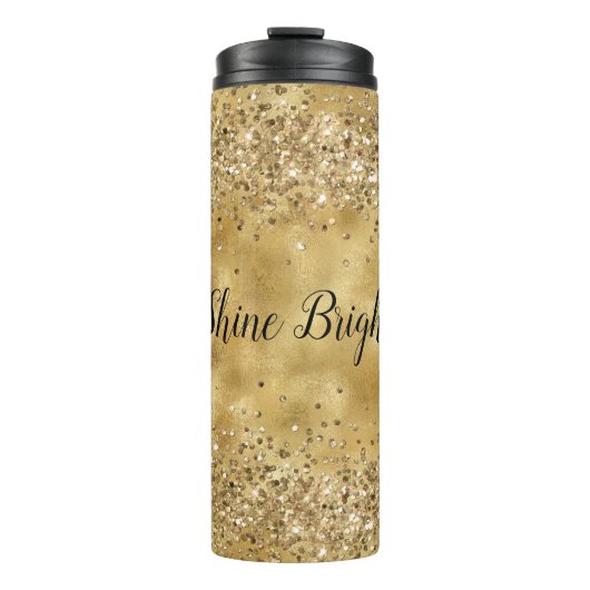 Glam Gold Glitter Confetti          Thermosbeker (Voorkant)