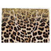 Glam Gold Glitter Cream Leopard Glitter Groot Cadeauzakje (Achterkant)
