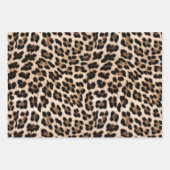 Glam Gold Glitter Cream Leopard Glitter Inpakpapier Vel (Voorkant 2)