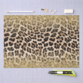 Glam Gold Glitter Cream Leopard Glitter Tissuepapier (Craft)
