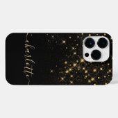Glam Gold Glitter Diamond Sparkle Elegant iPhone Hoesje (Achterkant horizontaal)
