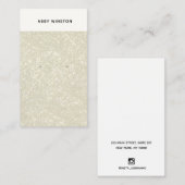 Glam Gold Glitter Earring Holder Visitekaartje (Voorkant / Achterkant)